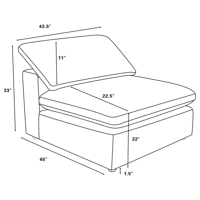 Raleigh Boucle Upholstered Modular Sectional - Casa Morelos / Coahuila Furniture (Oklahoma City, OK)