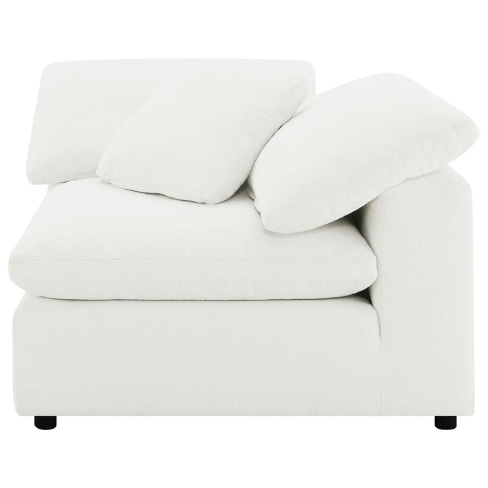 Raleigh Boucle Upholstered Corner Chair - Casa Morelos / Coahuila Furniture (Oklahoma City, OK)