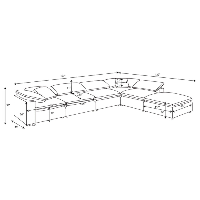 Raleigh Modular Sectionals - Casa Morelos / Coahuila Furniture (Oklahoma City, OK)