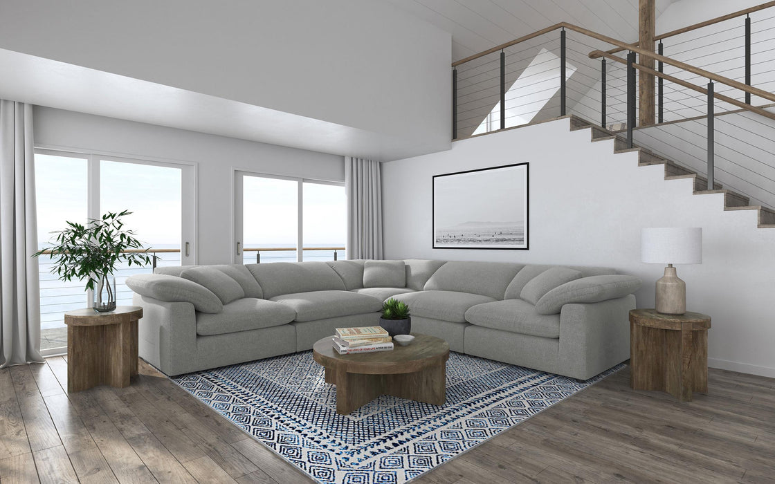 Raleigh Boucle Upholstered Corner Chair - Casa Morelos / Coahuila Furniture (Oklahoma City, OK)