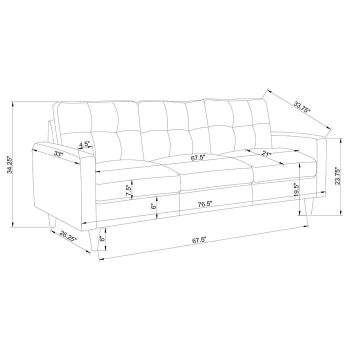 Watsonville Stationary Black Set 3 Pc - Casa Morelos / Coahuila Furniture (Oklahoma City, OK)