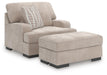 High Profile Chair & Ottoman Living Room Set - Casa Morelos / Coahuila Furniture (Oklahoma City, OK)