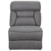 Higgins Upholstered Armless Chair Grey - Casa Morelos / Coahuila Furniture (Oklahoma City, OK)