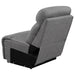 Higgins Upholstered Armless Chair Grey - Casa Morelos / Coahuila Furniture (Oklahoma City, OK)