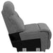 Higgins Upholstered Armless Chair Grey - Casa Morelos / Coahuila Furniture (Oklahoma City, OK)