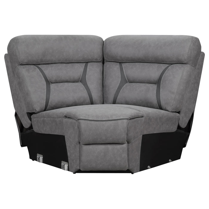 Higgins Upholstered Wedge Grey - Casa Morelos / Coahuila Furniture (Oklahoma City, OK)