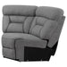 Higgins Upholstered Wedge Grey - Casa Morelos / Coahuila Furniture (Oklahoma City, OK)