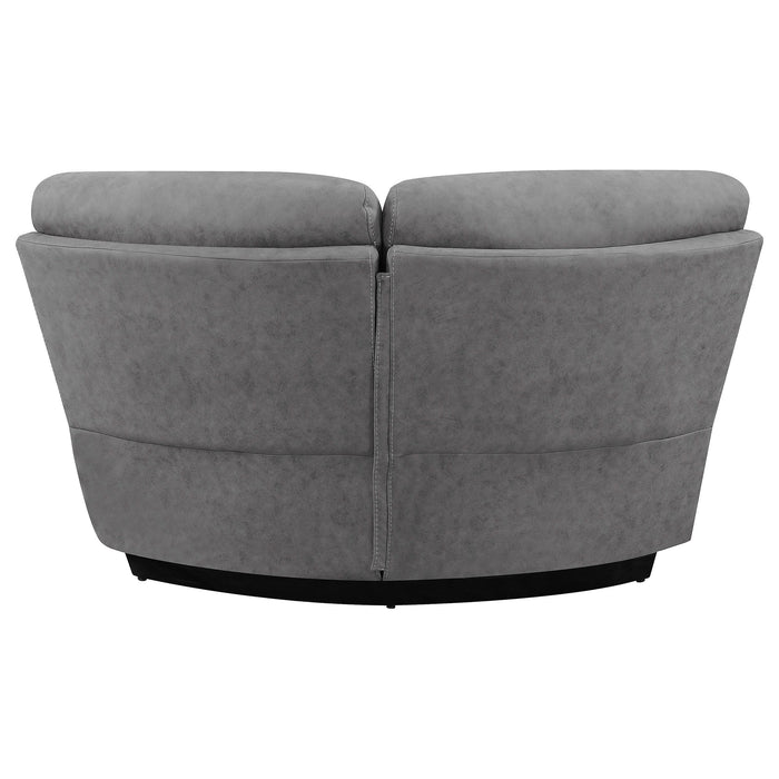 Higgins Upholstered Wedge Grey - Casa Morelos / Coahuila Furniture (Oklahoma City, OK)