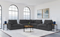 Collins Black & White Reclining Sectional - Casa Morelos / Coahuila Furniture (Oklahoma City, OK)