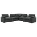 Collins Black & White Reclining Sectional - Casa Morelos / Coahuila Furniture (Oklahoma City, OK)