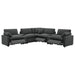 Collins Black & White Reclining Sectional - Casa Morelos / Coahuila Furniture (Oklahoma City, OK)