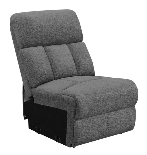 Bahrain Upholstered Armless Chair Charcoal - Casa Morelos / Coahuila Furniture (Oklahoma City, OK)