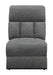 Bahrain Upholstered Armless Chair Charcoal - Casa Morelos / Coahuila Furniture (Oklahoma City, OK)
