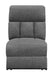 Bahrain Upholstered Armless Power Recliner Charcoal - Casa Morelos / Coahuila Furniture (Oklahoma City, OK)