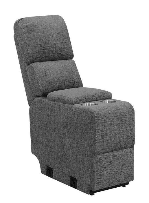 Bahrain Upholstered Console Charcoal - Casa Morelos / Coahuila Furniture (Oklahoma City, OK)