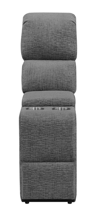 Bahrain Upholstered Console Charcoal - Casa Morelos / Coahuila Furniture (Oklahoma City, OK)