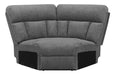 Bahrain Upholstered Wedge Charcoal - Casa Morelos / Coahuila Furniture (Oklahoma City, OK)