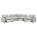 Collins Black & White Reclining Sectional - Casa Morelos / Coahuila Furniture (Oklahoma City, OK)