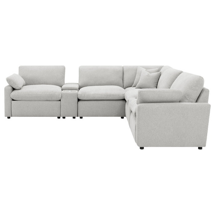 Collins Black & White Reclining Sectional - Casa Morelos / Coahuila Furniture (Oklahoma City, OK)