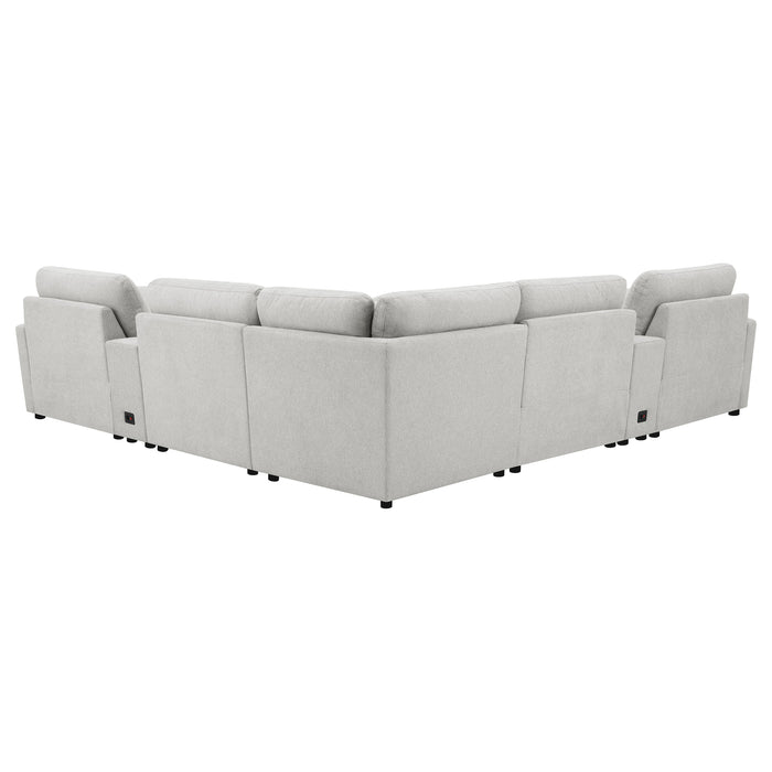 Collins Black & White Reclining Sectional - Casa Morelos / Coahuila Furniture (Oklahoma City, OK)