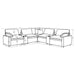 Collins Black & White Reclining Sectional - Casa Morelos / Coahuila Furniture (Oklahoma City, OK)