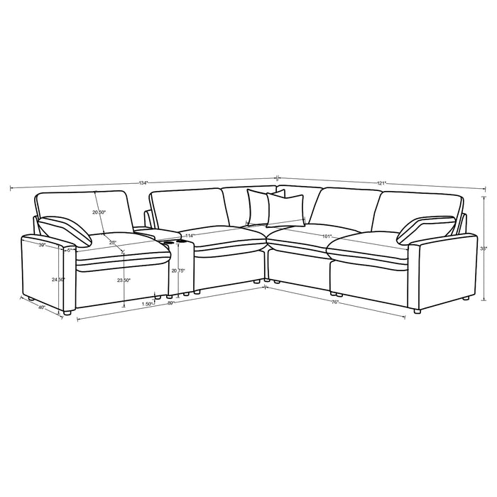 Collins Recling Sectionals 3 - Casa Morelos / Coahuila Furniture (Oklahoma City, OK)