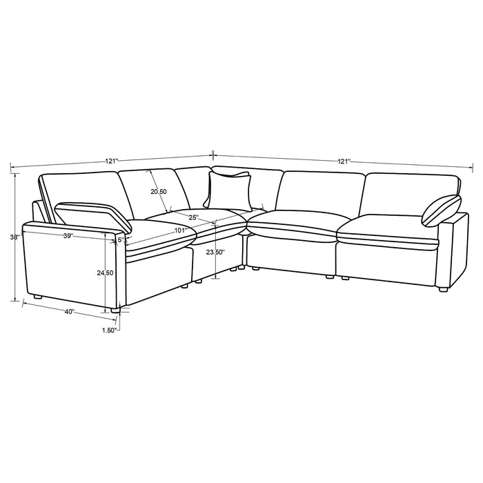 Collins Reclining Sectionals Upholstered - Casa Morelos / Coahuila Furniture (Oklahoma City, OK)