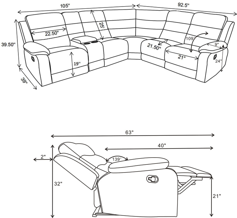 David Sectionals - Casa Morelos / Coahuila Furniture (Oklahoma City, OK)