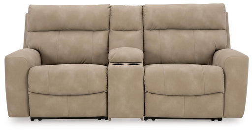 Next-Gen DuraPella Power Reclining Sectional Loveseat with Console - Casa Morelos / Coahuila Furniture (Oklahoma City, OK)