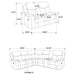 Sycamore Reclining Sectionals - Casa Morelos / Coahuila Furniture (Oklahoma City, OK)