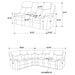 Sycamore Reclining Sectionals - Casa Morelos / Coahuila Furniture (Oklahoma City, OK)