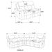 Sycamore Reclining Sectionals - Casa Morelos / Coahuila Furniture (Oklahoma City, OK)