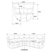 Sycamore Reclining Sectionals - Casa Morelos / Coahuila Furniture (Oklahoma City, OK)