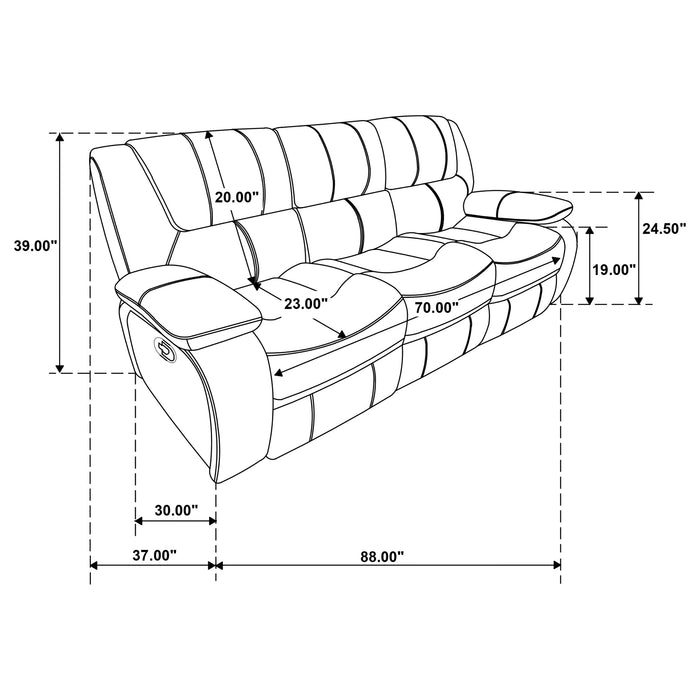 Camila Reclining Sets - Casa Morelos / Coahuila Furniture (Oklahoma City, OK)