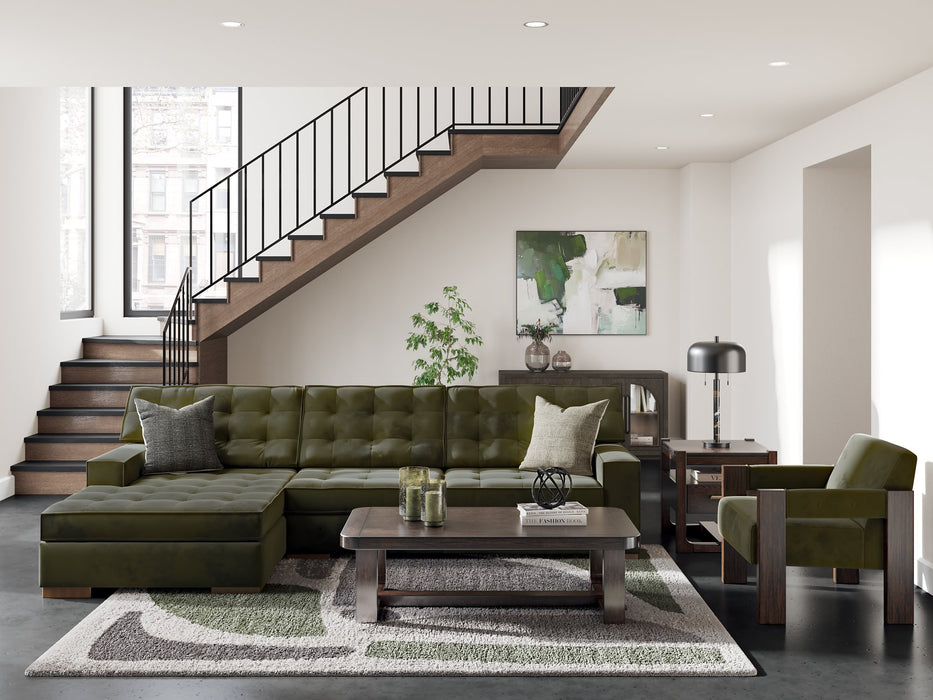 Caspian-Town Sectional with Chaise - Casa Morelos / Coahuila Furniture (Oklahoma City, OK)