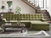 Caspian-Town Sectional with Chaise - Casa Morelos / Coahuila Furniture (Oklahoma City, OK)