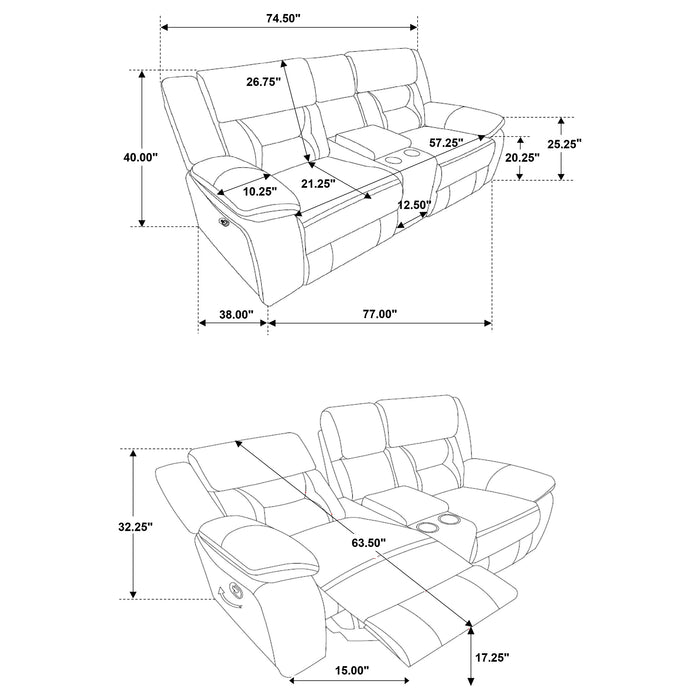 Greer Reclining 3 Pc Sets - Casa Morelos / Coahuila Furniture (Oklahoma City, OK)