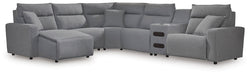 ModMax II Reclining Sectional with Chaise and Audio Console - Casa Morelos / Coahuila Furniture (Oklahoma City, OK)