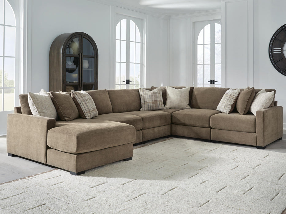 Camellia-Court Sectional with Chaise - Casa Morelos / Coahuila Furniture (Oklahoma City, OK)