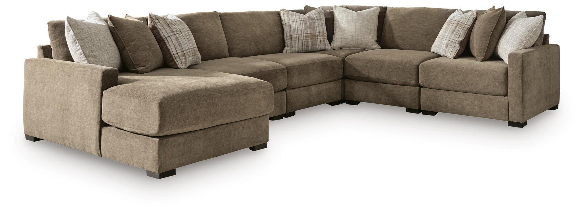 Camellia-Court Sectional with Chaise - Casa Morelos / Coahuila Furniture (Oklahoma City, OK)