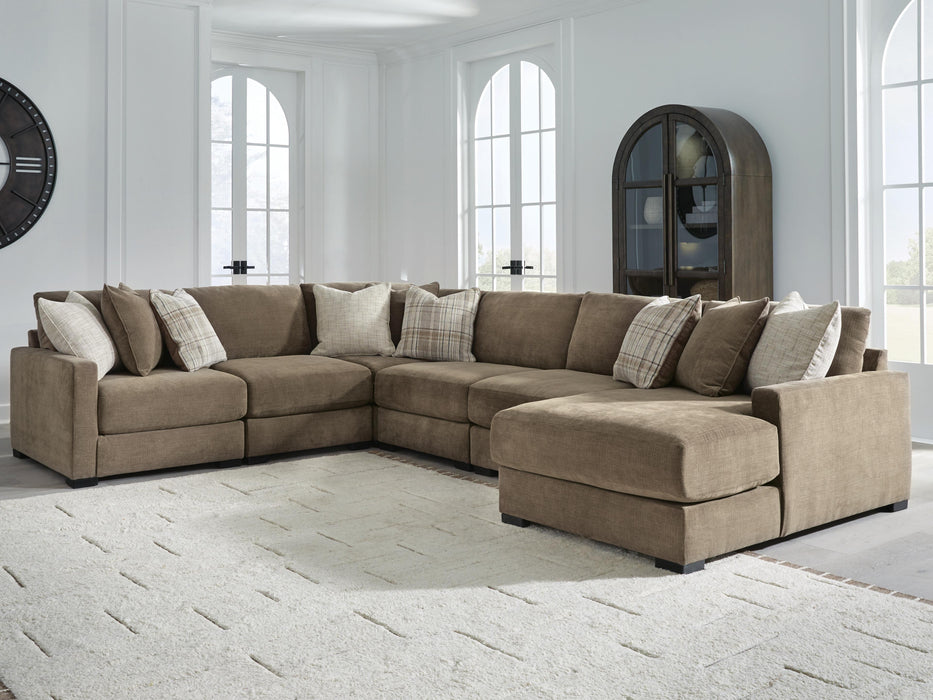 Camellia-Court Sectional with Chaise - Casa Morelos / Coahuila Furniture (Oklahoma City, OK)