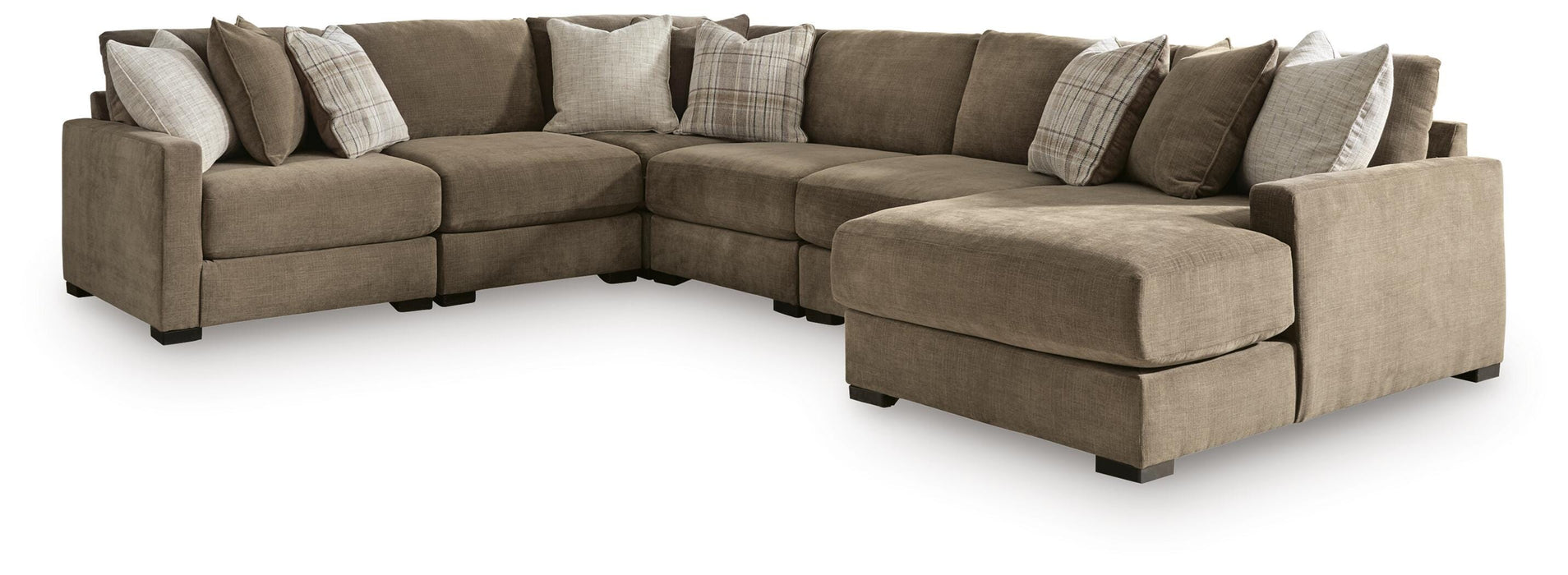 Camellia-Court Sectional with Chaise - Casa Morelos / Coahuila Furniture (Oklahoma City, OK)