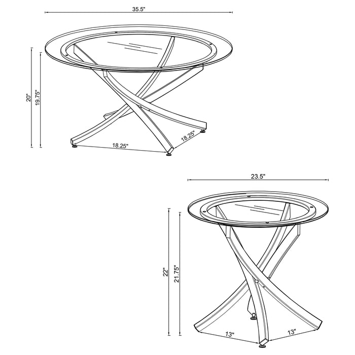 Brooke Table Sets - Casa Morelos / Coahuila Furniture (Oklahoma City, OK)
