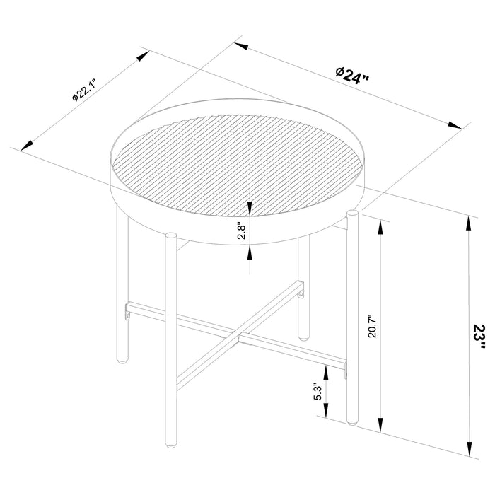 Ozella End Side Tables - Casa Morelos / Coahuila Furniture (Oklahoma City, OK)
