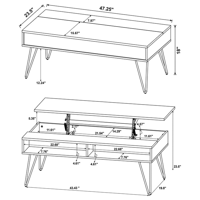Fanning Coffee Table Sets - Casa Morelos / Coahuila Furniture (Oklahoma City, OK)