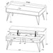 Fanning Coffee Table Sets - Casa Morelos / Coahuila Furniture (Oklahoma City, OK)