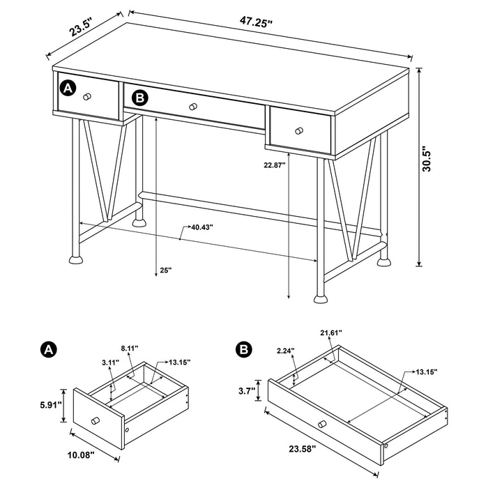 Analiese Desk Sets - Casa Morelos / Coahuila Furniture (Oklahoma City, OK)