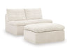 Fannin Armless Chair with Ottoman - Casa Morelos / Coahuila Furniture (Oklahoma City, OK)