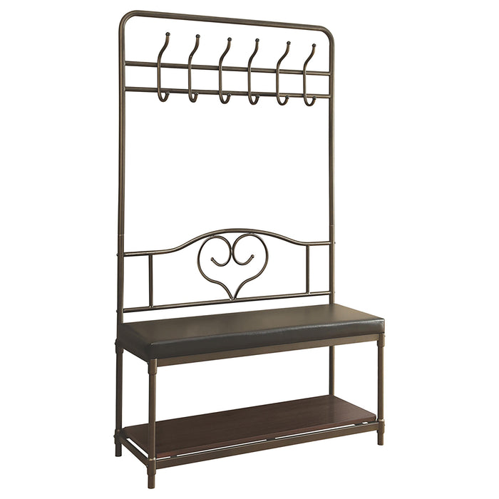 Kiefer Coat Rack with 12 Hooks Black - Casa Morelos / Coahuila Furniture (Oklahoma City, OK)