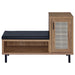 Teller 1-door Entryway Shoe Storage Cabinet Natural Oak - Casa Morelos / Coahuila Furniture (Oklahoma City, OK)